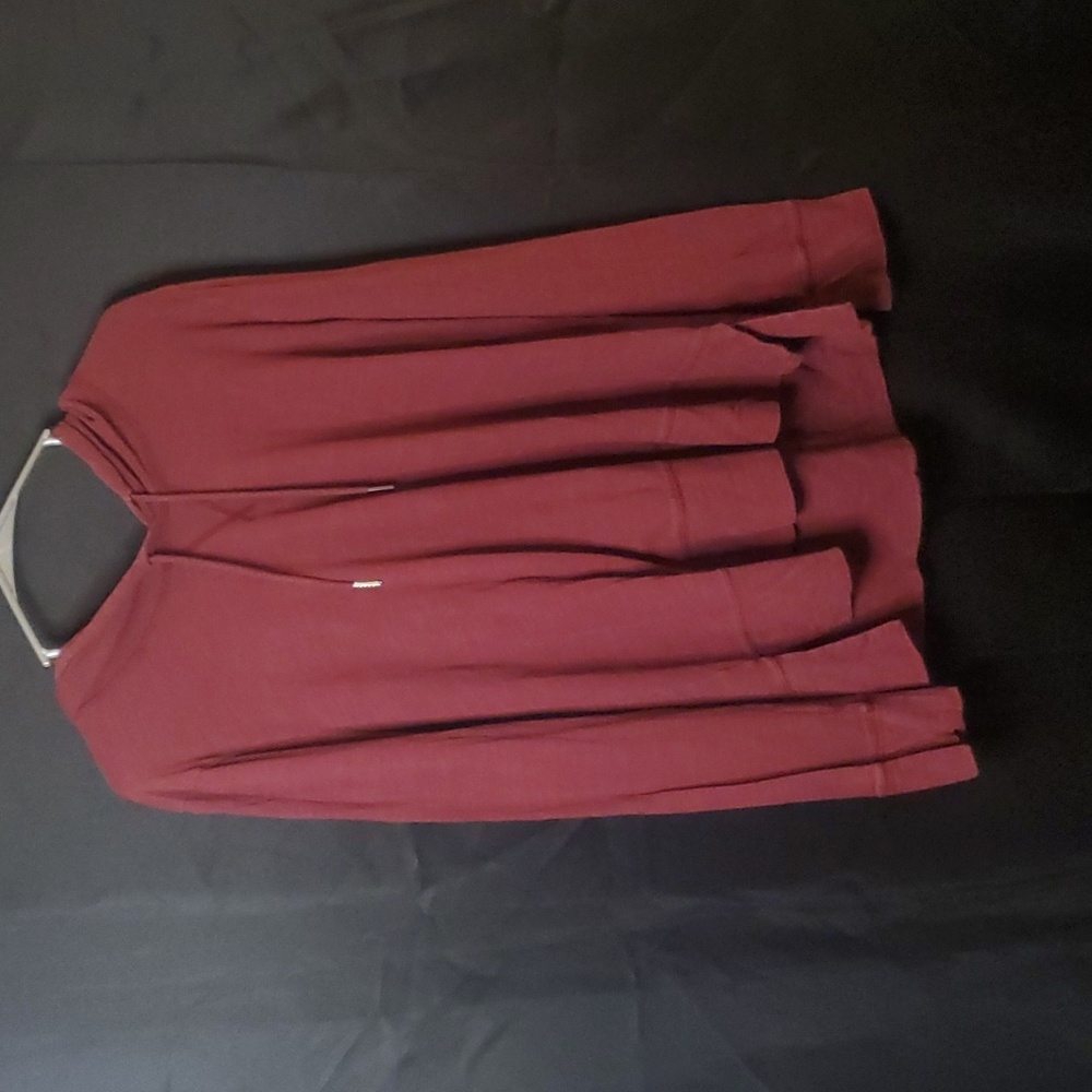 BR Burgundy Hooded Cotton Pullover